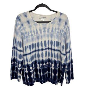 Alfred Dunner Womens L Tie-Dye Long Sleeve Cotton Top 4134